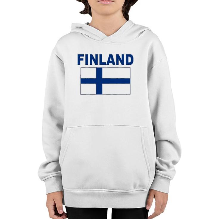 Finland Flag Cool Finnish Suomi Flags Gift Top Tee Youth Hoodie