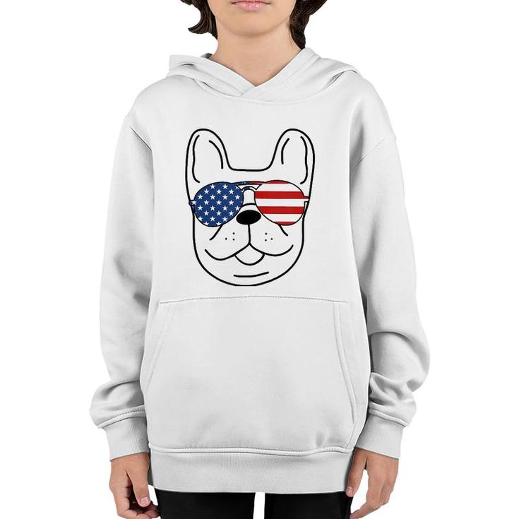 French Bulldog 4Th Of July Independence Day  Youth Hoodie