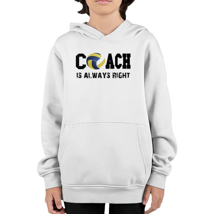 Funny Volleyball Coach Gifts Gift For Volleyball Coach  Youth Hoodie