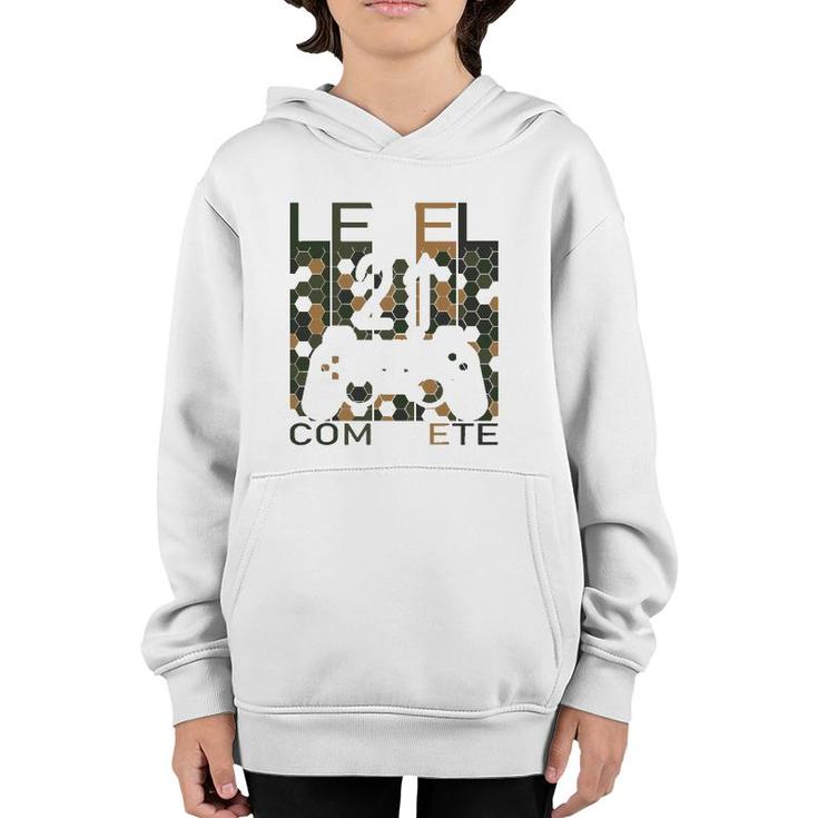 Gaming 21 Years Old Lvl 21 Complete 2001 Level 21 Ver2 Youth Hoodie