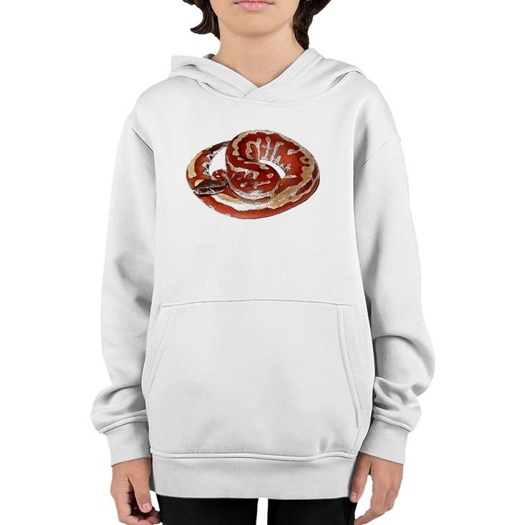 Gorgeous Snake Herpetologist Gift Red Blood Python Youth Hoodie