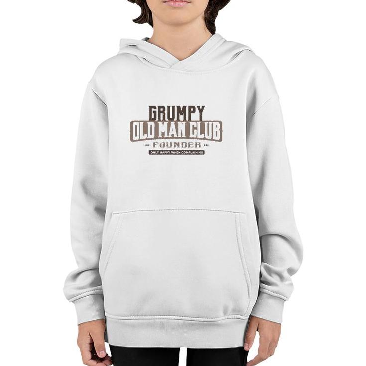 Grumpy Old Man Club Complaining Funny Quote Humor Youth Hoodie