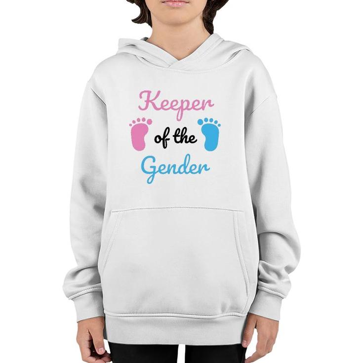 Keeper Of The Gender Reveal Party Supplies Youth Hoodie