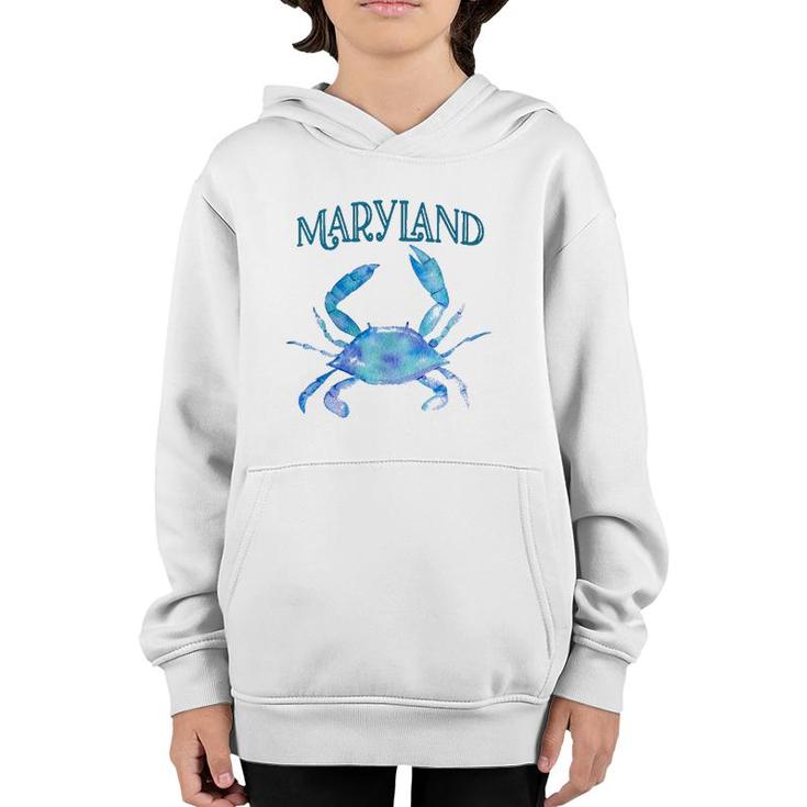 Maryland Beautiful Chesapeake Bay Blue Crab - Maryland  Youth Hoodie