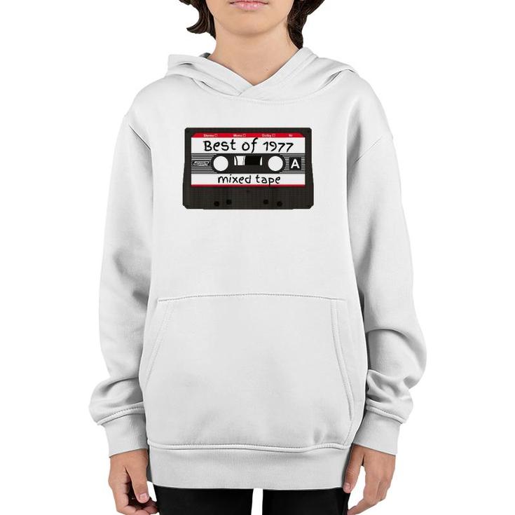 Mixed Tape Happy Birthday 1977 44 Years Old Youth Hoodie