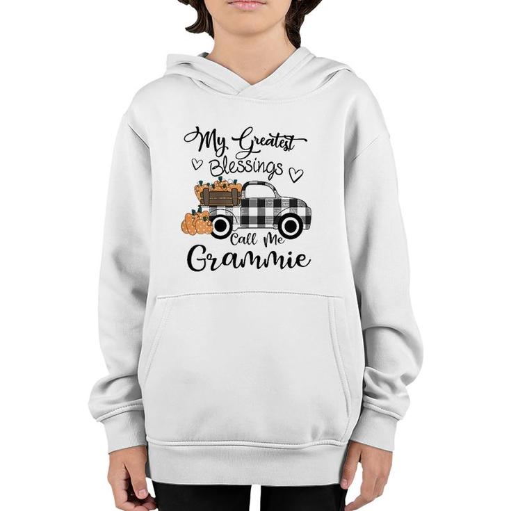 My Greatest Blessings Call Me Grammie - Autumn Gifts Youth Hoodie