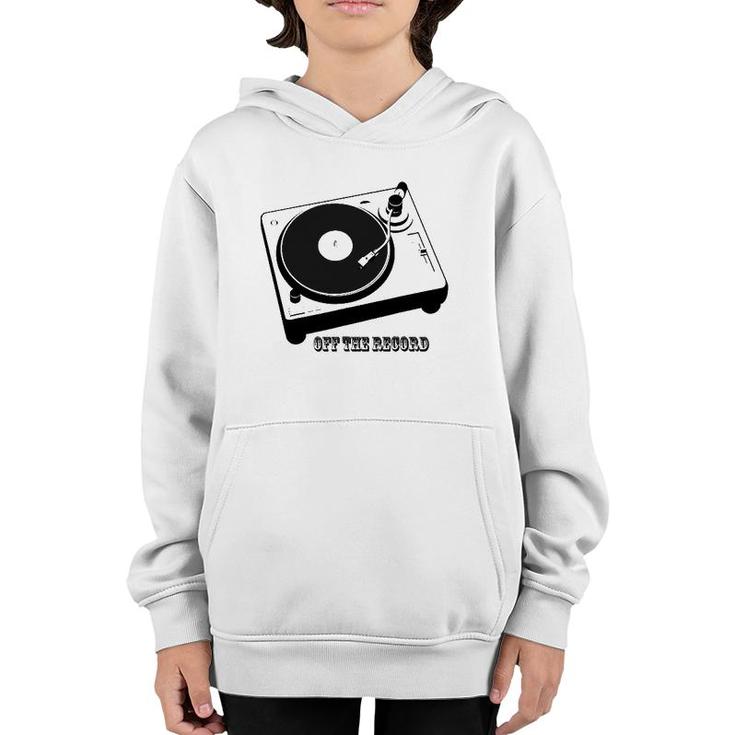 Off The Record Music Lover Youth Hoodie