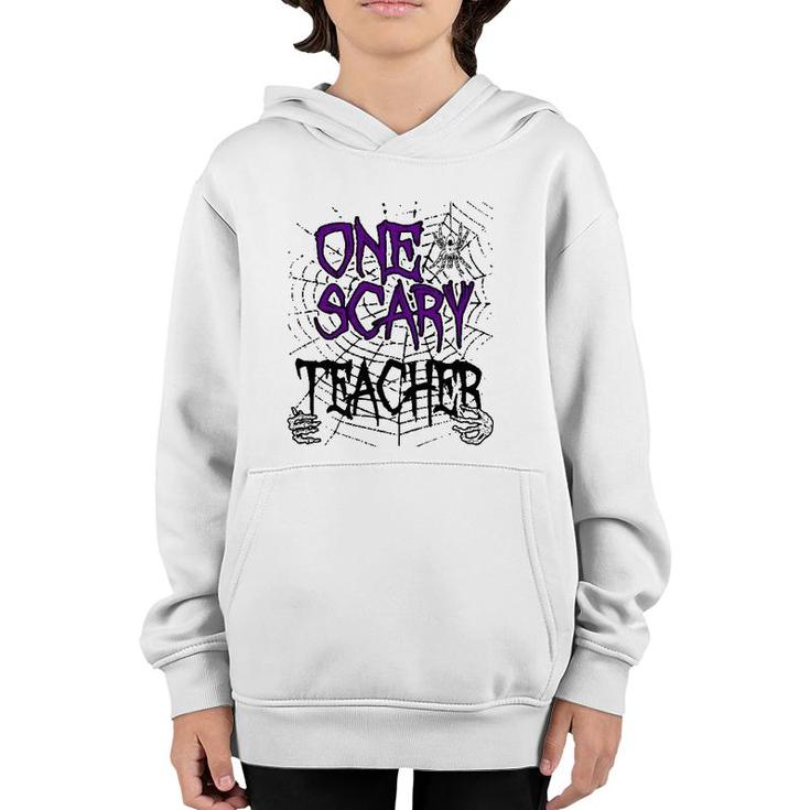 One Scary Teacher Matching Family Halloween Costume Youth Hoodie