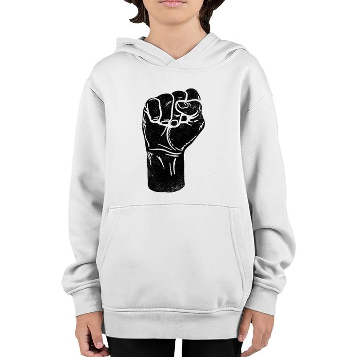 Power Fist Black History Pride Black Lives Matter Africa Youth Hoodie