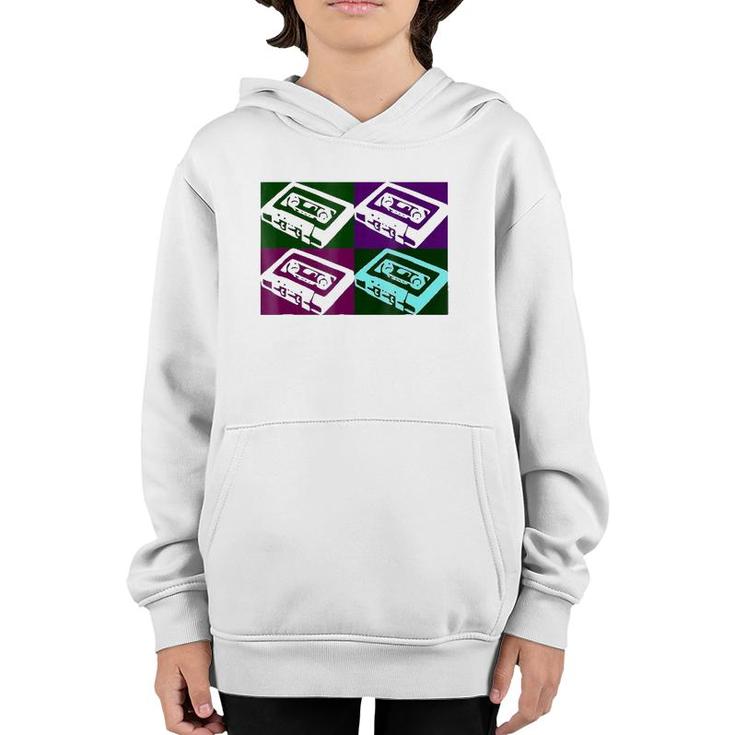 Retro 80S  Music Cassette Tapes Vintage Mixtape Youth Hoodie