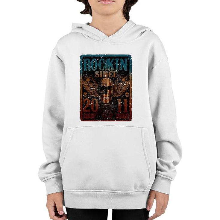 Rockin Since 2011  11 Years Old 11Th Birthday Classic Youth Hoodie