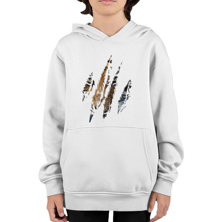 Tiger  Claw Animal Cat Youth Hoodie