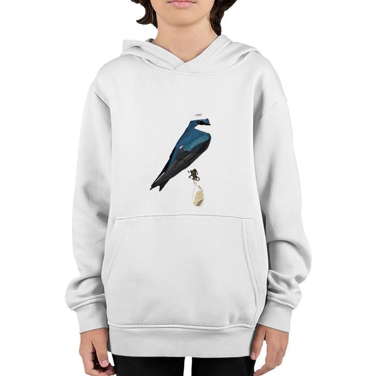 Tree Swallow Kitchen Chef Hat Cooking Funny Bird Youth Hoodie