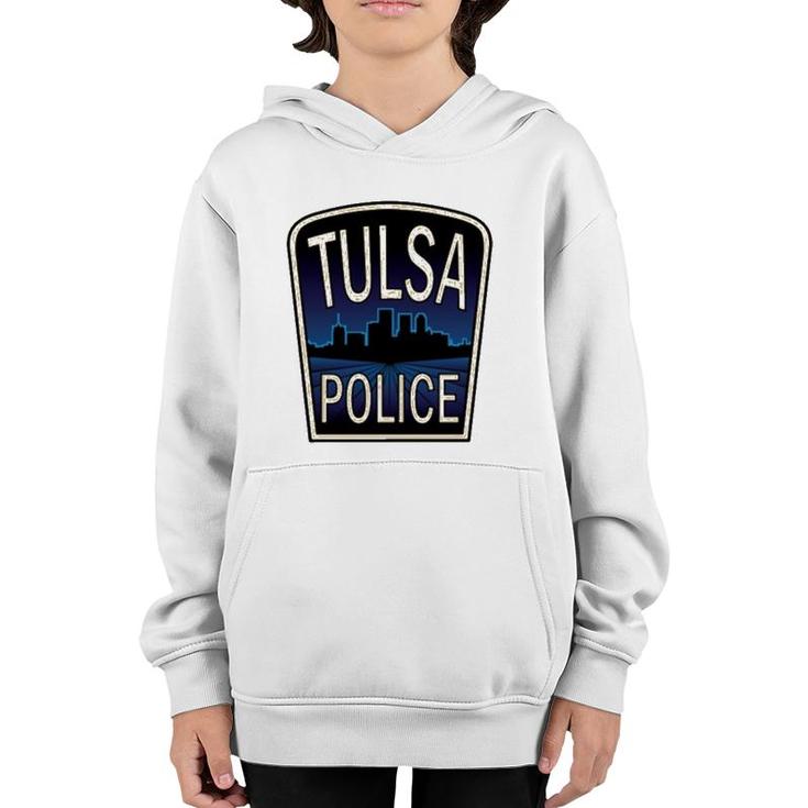 Tulsa Police Department Skyline Gift Youth Hoodie