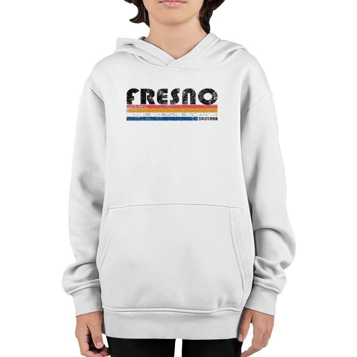 Vintage 1980S Style Fresno California Youth Hoodie