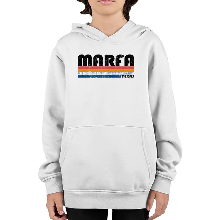 Vintage 70S 80S Style Marfa Texas Youth Hoodie
