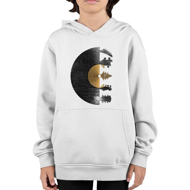 Vinyl Record Guitar Player Mens & Womens Sizes Youth Hoodie