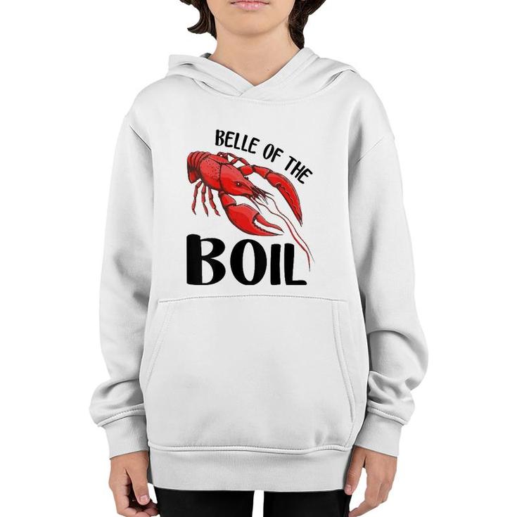 Womens Belle Of The Boil Funny Crawfish Crayfish Eating Cajun V-Neck Youth Hoodie