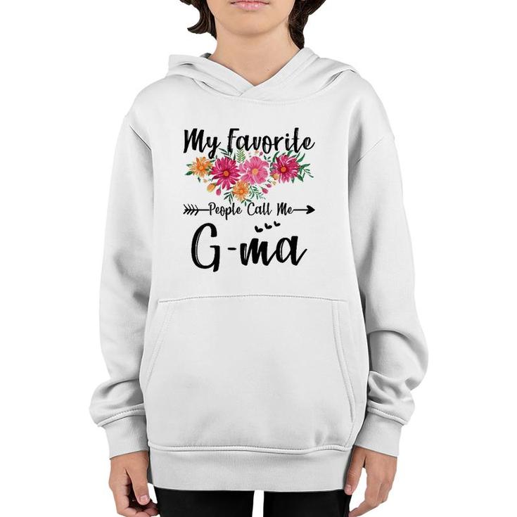 Womens My Favorite People Call Me G-Ma Mothers Day Youth Hoodie
