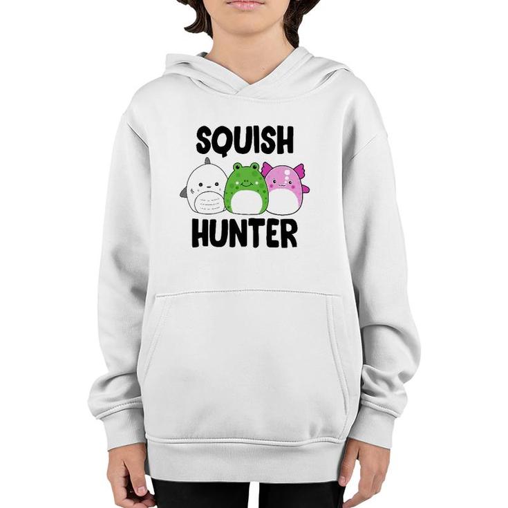 Ybgw Funny Squish Hunter Squishmallow Lover Costume Youth Hoodie Ybgw Funny Squish Hunter Squishmallow Lover Costume Youth Hoodie