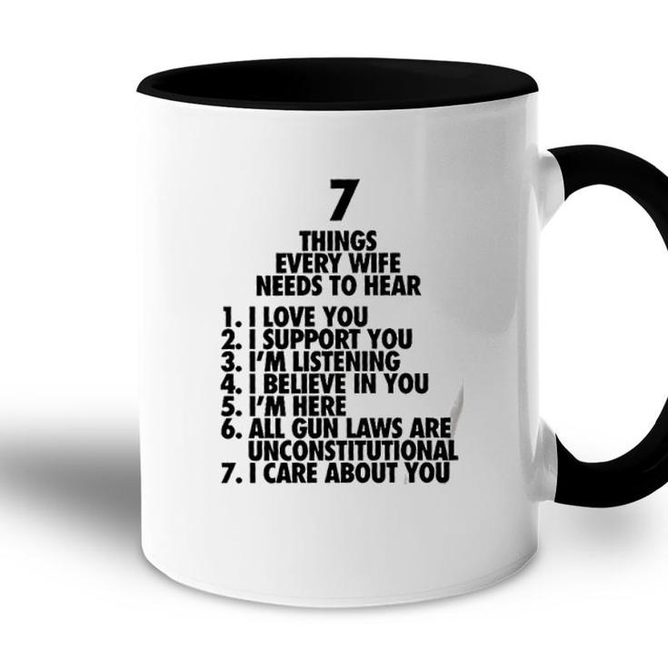 7 Things 2Nd Amendment Funny New Trend Accent Mug