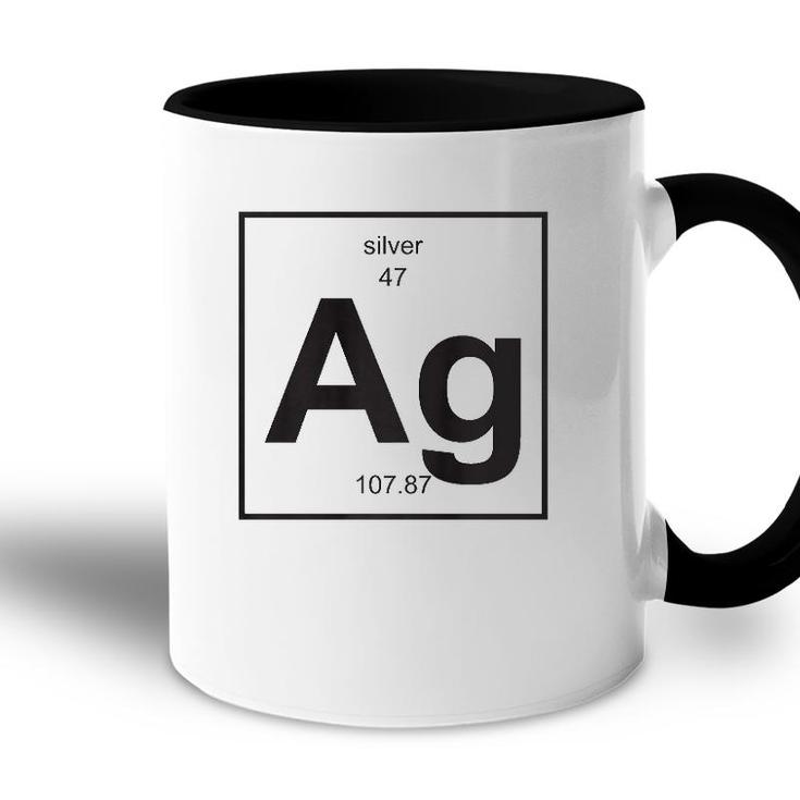 Ag Silver - Periodic Table Of Elements Accent Mug
