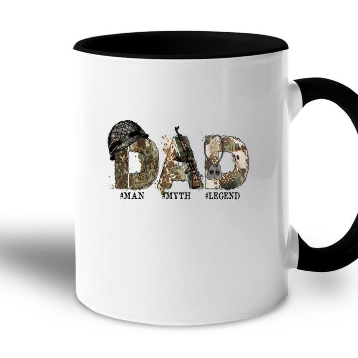 Amazing Dad Man Myth Legend Hero Dad Accent Mug