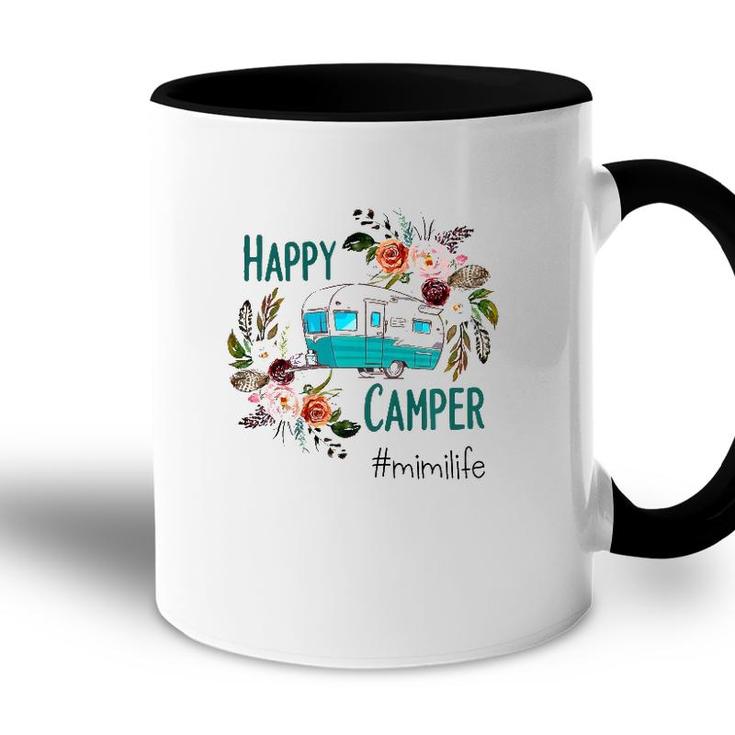 Amazing Happy Camper Mimi Life  Accent Mug