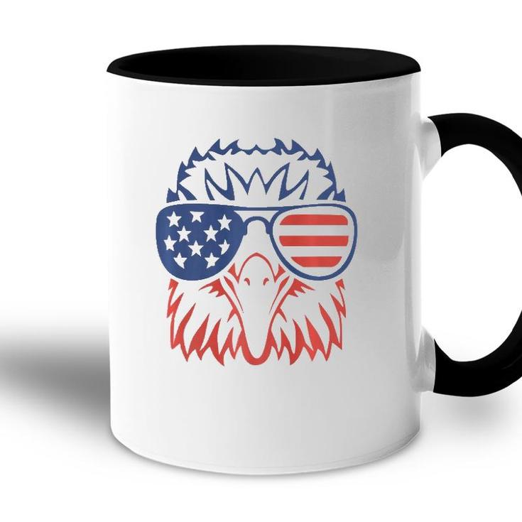 American Bald Eagle Usa Flag  4Th Of July Eagle Usa Tee  Accent Mug
