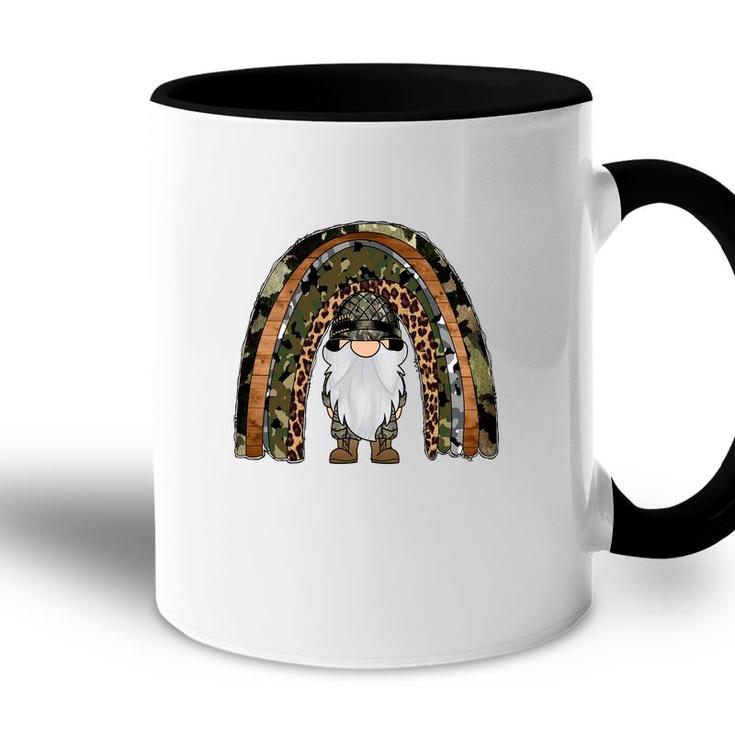 Army Rainbow Gnome Hero Dad Gift Idea Accent Mug