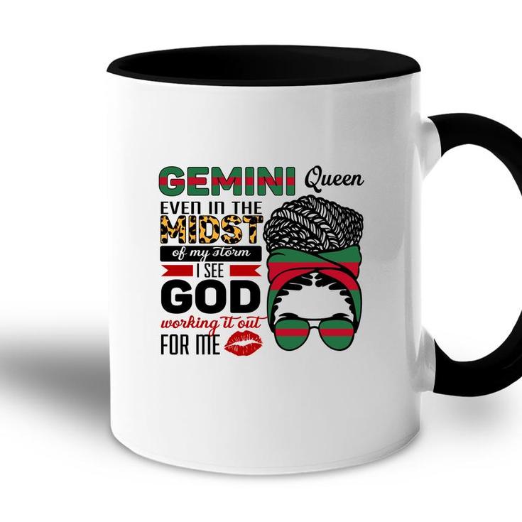 Awesome Color Design Gemini Girl Even In The Midst Birthday Accent Mug