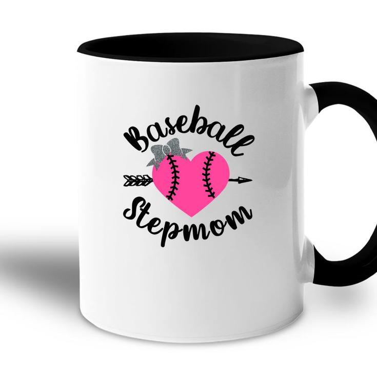 Baseball Stepmom Heart Happy Mothers Day 2022 Accent Mug