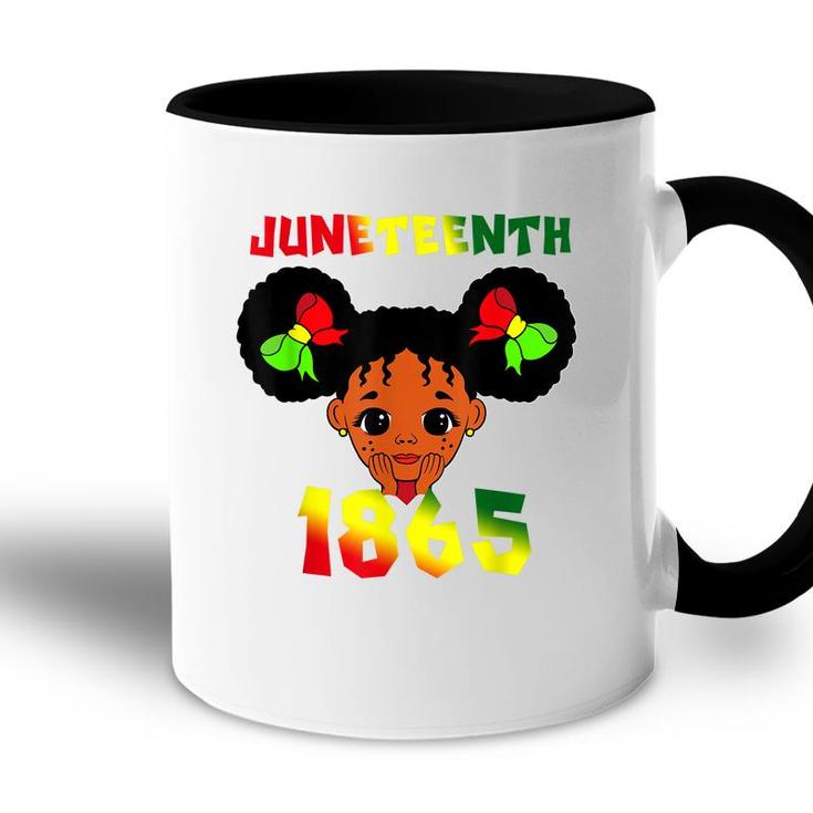 Black Girl Juneteenth 1865 Kids Toddlers Celebration   Accent Mug