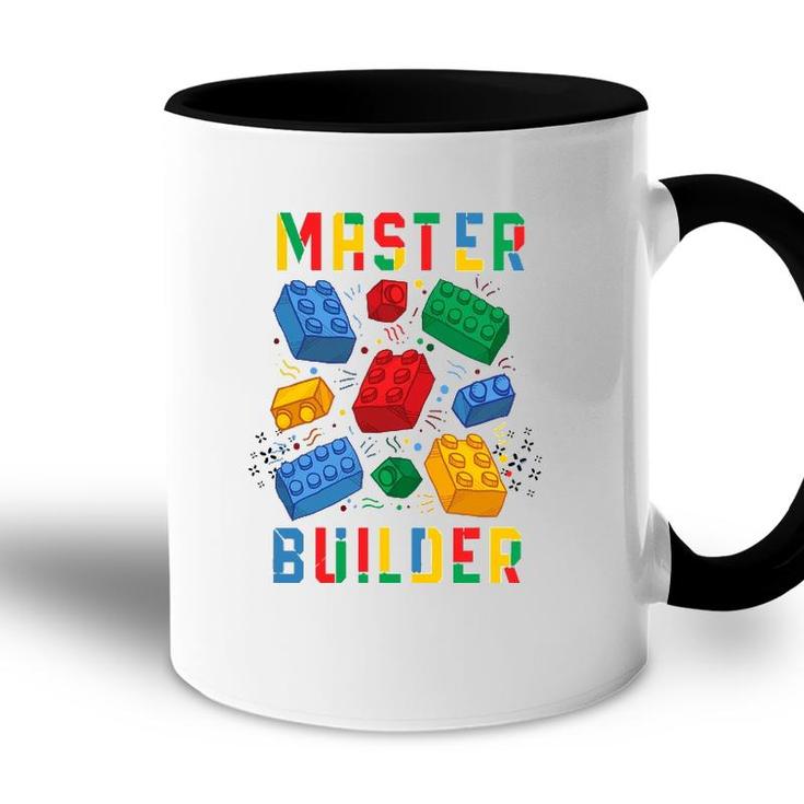Brick Builder Funny Blocks Master Builder Accent Mug