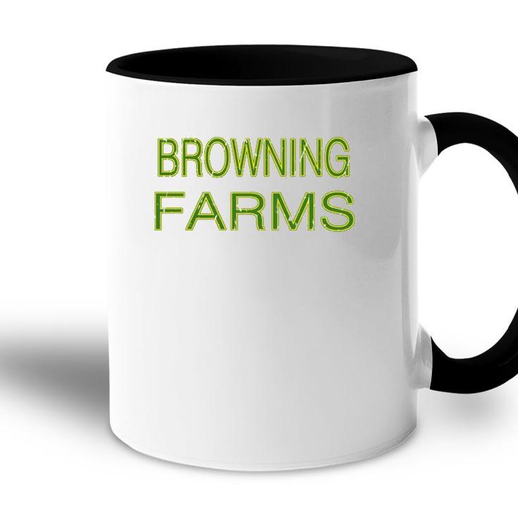 Browning Farms Squad Family Reunion Last Name Team  Accent Mug