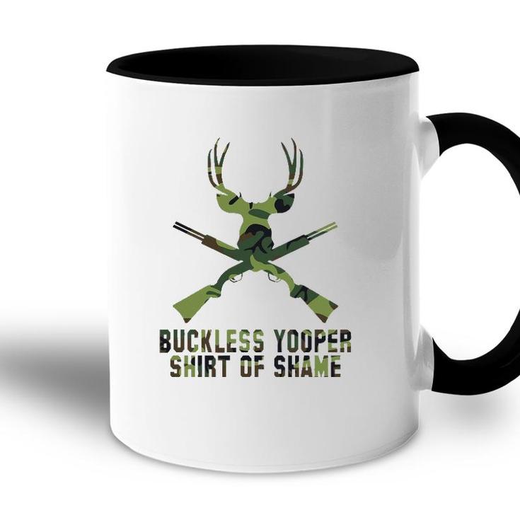 Buckless Yooper  Of Shame- Michigan Up Accent Mug