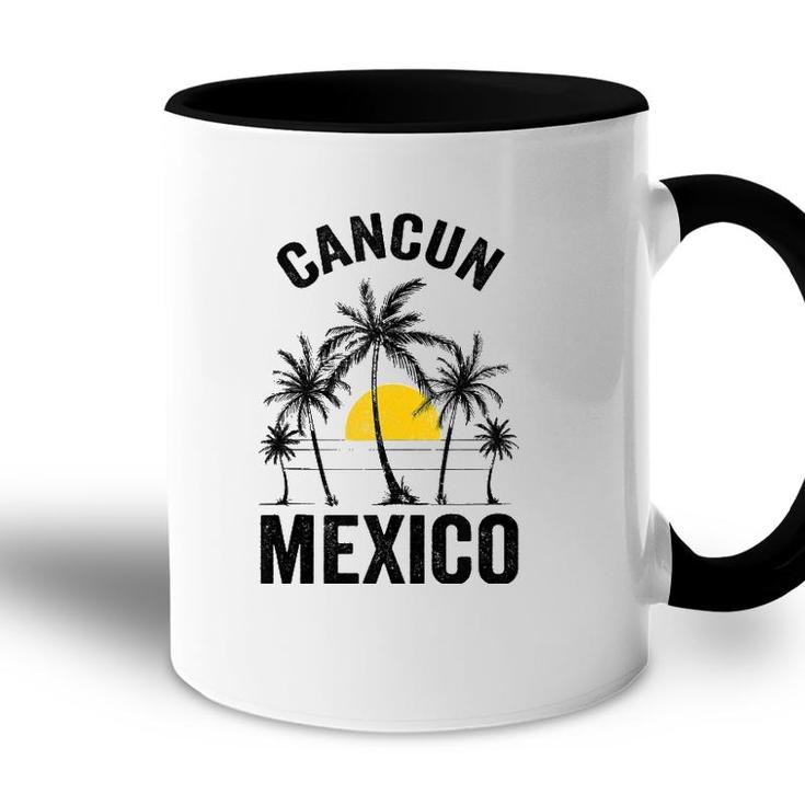 Cancun Beach Souvenir Mexico 2021 Vacation Family Accent Mug