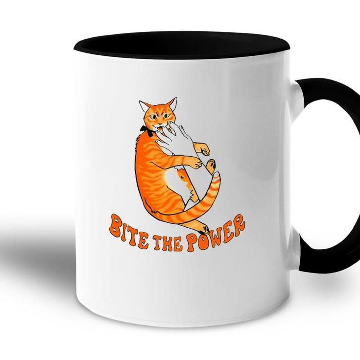 Cat Bite The Power Pet Lover Accent Mug