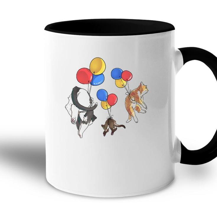 Cats Balloons Art By Tangie Marie Accent Mug