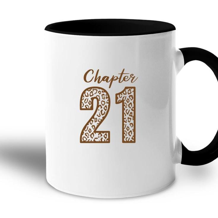 Chapter 21 21St Birthday Orange Leopard Accent Mug