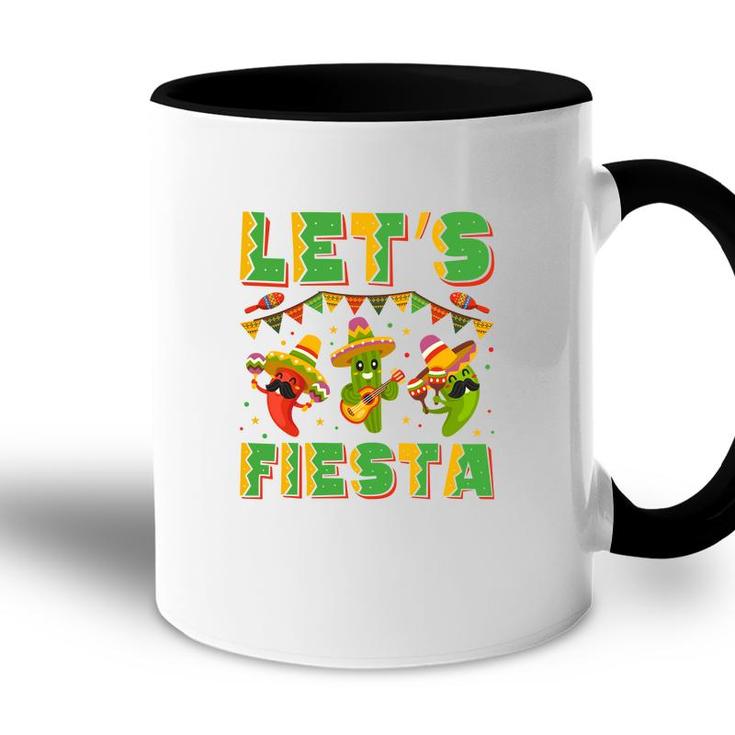 Cinco De Mayo Lets Fiesta Colorful Decoration Accent Mug