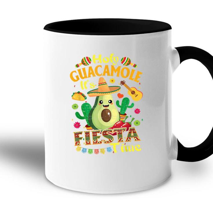Cinco De Mayo Mexican Holy Guacamole Fiesta Time  Accent Mug