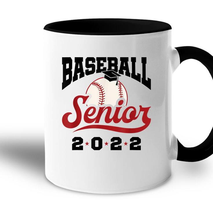 Class Of 2022 Baseball Senior Graduation Grad Graduate  Accent Mug