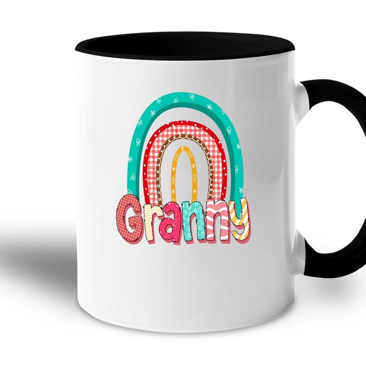 Colorful Rainbow For Granny From Daughter With Love Grandma New Accent Mug