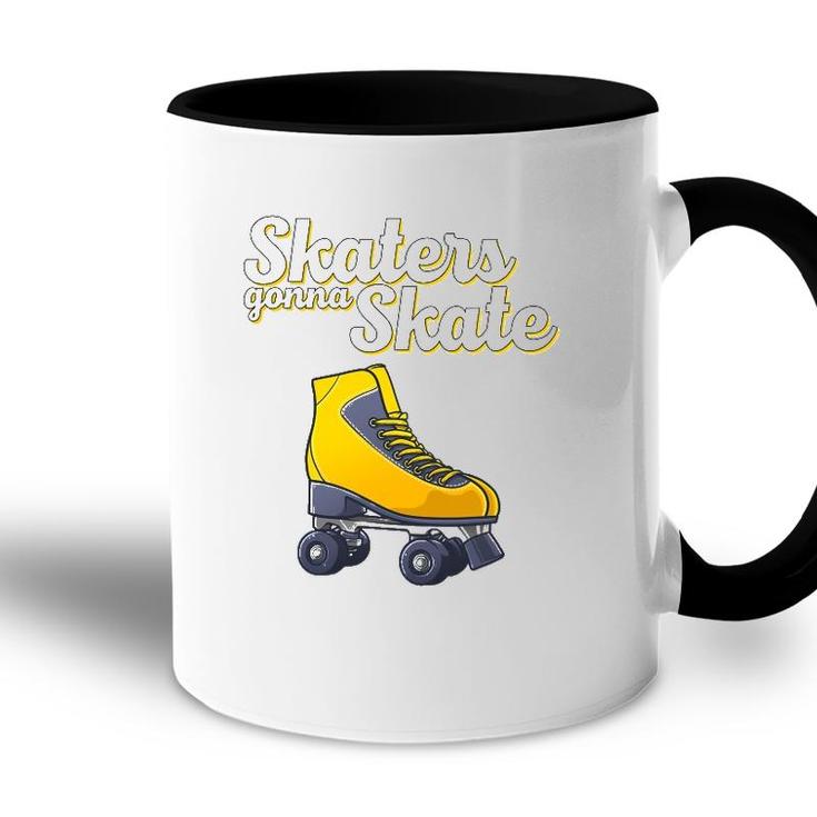 Cool Roller Skating For Men Women Roller Derby Disco Skater Accent Mug