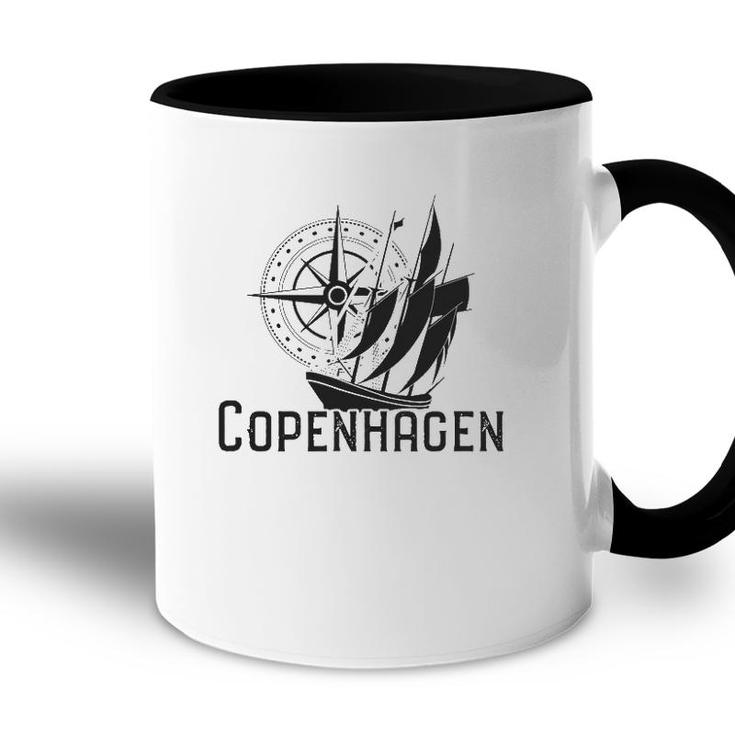Copenhagen Nautical Sailboat Denmark Patriotic Accent Mug
