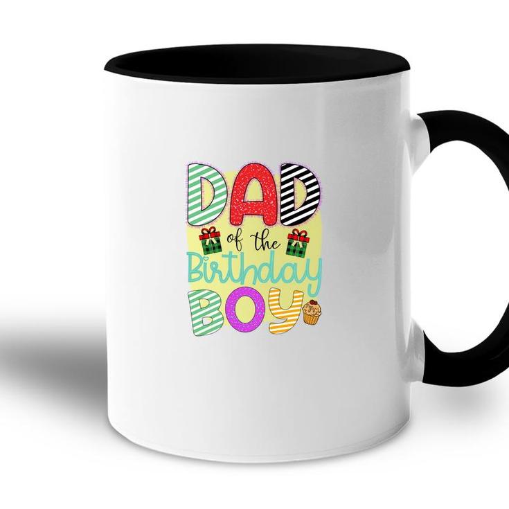 Dad Of Te Birthday Boy With Many Beautiful Gifts In The Party Accent Mug