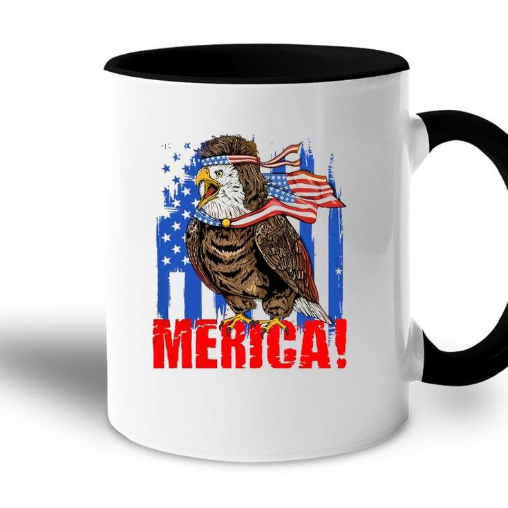 Eagle American Flag Usa Flag Mullet Eagle 4Th Of July Merica Accent Mug