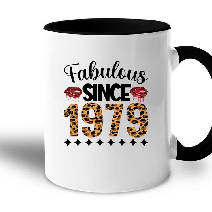 Fabulous Since 1979 43Th Birthday 1979 Leopard Accent Mug