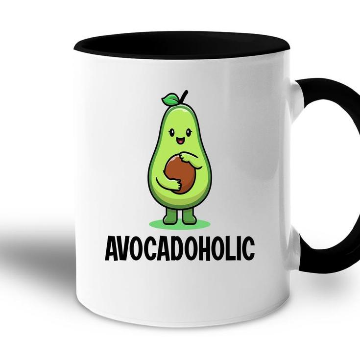 Funny Avocado Avocadoholic Hug A Small Ball  Accent Mug